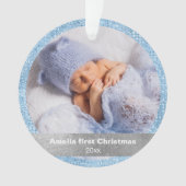 Gepersonaliseerde Foto Kerst Ornament Gift (voorkant)