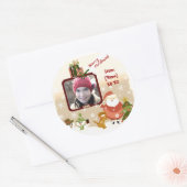 gepersonaliseerde foto Kerst stickers (Envelop)