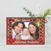 Gepersonaliseerde foto Kerstmis Kaart (Staand voorkant)