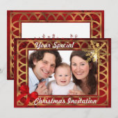 Gepersonaliseerde foto Kerstmis Kaart (Voorkant / Achterkant)