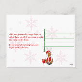 Gepersonaliseerde FOTO-kerstversiering Post-Kaart Feestdagenkaart (Achterkant)