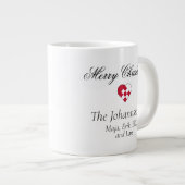 Gepersonaliseerde foto Kleine jonge hart Grote Koffiekop (Voorkant rechts)