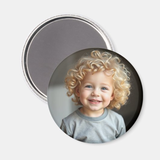 Gepersonaliseerde foto koelkast van het kind magneet (Voorkant / Achterkant)