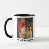 Gepersonaliseerde Foto Koffie Mok, Aangepaste Oma  Mok (Links)