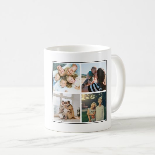 Gepersonaliseerde Foto Koffie Mok Aangepaste tekst (Voorkant rechts)