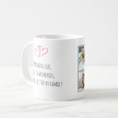 Gepersonaliseerde Foto Koffie Mok Aangepaste tekst (Voorkant links)
