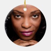 Gepersonaliseerde Foto Kralen Prinses - Mardi Gras Keramisch Ornament (Achterkant)