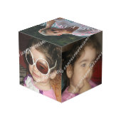 Gepersonaliseerde foto kubus. Maak je eigen! Kubus (Achter hoekig)