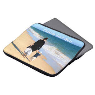 Gepersonaliseerde foto laptophoes met aangepaste t laptop sleeve