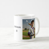 Gepersonaliseerde Foto Liefde Honkbal Speler Mok (Voorkant rechts)
