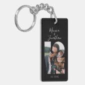 Gepersonaliseerde foto Liefde Keepsake Sleutelhanger (Voorkant Links)