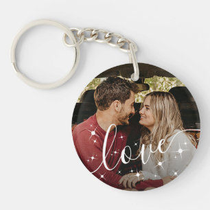 Gepersonaliseerde foto Liefde Keepsake Sleutelhanger