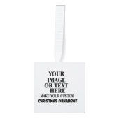 Gepersonaliseerde Foto Lijst Houten Kerst Ornament (Voorkant)