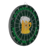 Gepersonaliseerde foto logo naam set datum tekst g dartbord (Voorkant Links)