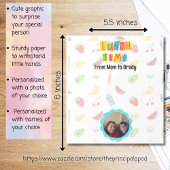 Gepersonaliseerde foto lunchbox love note notitieblok