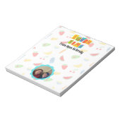 Gepersonaliseerde foto lunchbox love note notitieblok (Linkerzijde)