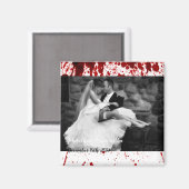 Gepersonaliseerde foto magneet Bloed Splatter Vamp (Voorkant / Achterkant)