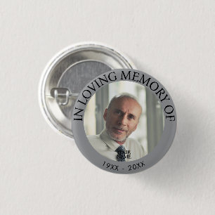 Gepersonaliseerde foto Memorial Button