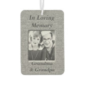 Gepersonaliseerde foto Memorial luchtverfrisser (Achterkant)