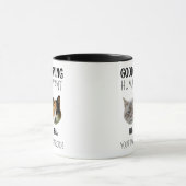 Gepersonaliseerde foto met 2 katten mok (Midden)