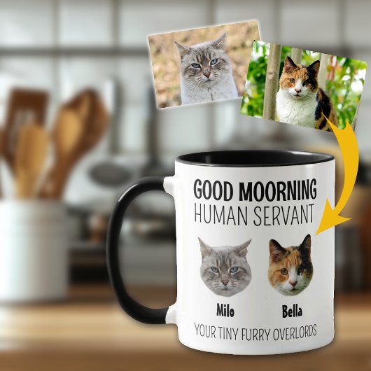 Gepersonaliseerde foto met 2 katten mok