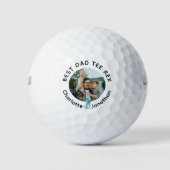 Gepersonaliseerde foto met eigen tekst golfballen (Voorkant)