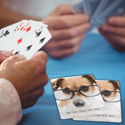 Gepersonaliseerde foto met je eigen grappige meme pokerkaarten