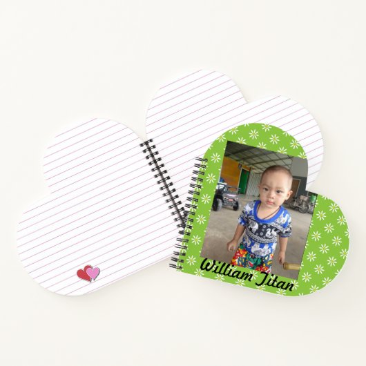 Gepersonaliseerde foto met jouw naam Gemakkelijk t Notitieboek (Binnen)