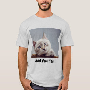 Gepersonaliseerde foto met Jouw tekst T-shirt