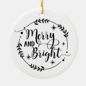 Gepersonaliseerde foto met kerstverlichting keramisch ornament (Achterkant)