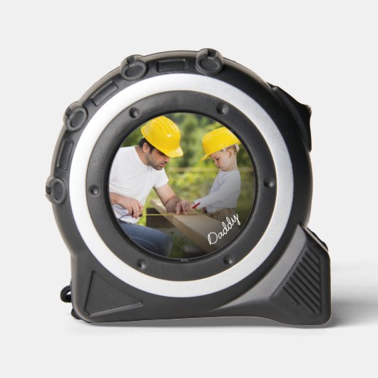 Gepersonaliseerde foto met papa tekst rolmaat (Voorkant)