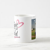 Gepersonaliseerde foto "Mijn hart is op dat veld"  Koffiemok (Center)