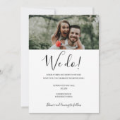 Gepersonaliseerde foto moderne bruiloft die we doe kaart (Voorkant)