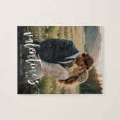 Gepersonaliseerde foto Moderne eerste Valentijnsda Legpuzzel (Horizontaal)