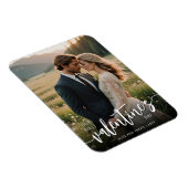 Gepersonaliseerde foto Moderne eerste Valentijnsda Magneet (Rechterzijde)