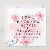 Gepersonaliseerde foto Moeder citaat roze moederda (Achterkant)