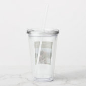 Gepersonaliseerde foto Moederdag cadeau Acryl Drinkbeker (Achterkant)