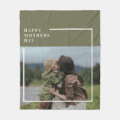 Gepersonaliseerde foto Moederdag cadeau Fleece Deken (Voorkant)