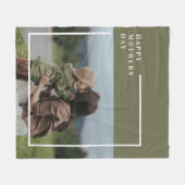 Gepersonaliseerde foto Moederdag cadeau Fleece Deken (Voorkant (Horizontaal))