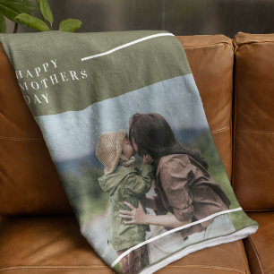 Gepersonaliseerde foto Moederdag cadeau Fleece Deken