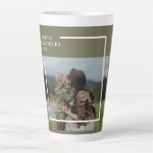Gepersonaliseerde foto Moederdag cadeau Latte Mok (Voorkant)