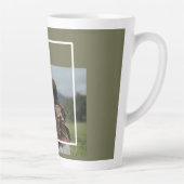 Gepersonaliseerde foto Moederdag cadeau Latte Mok (Rechts)