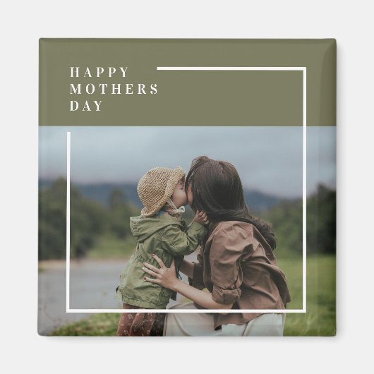 Gepersonaliseerde foto Moederdag cadeau Magneet (Voorkant)