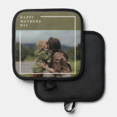 Gepersonaliseerde foto Moederdag cadeau Pannenlap (Voorkant / Achterkant)