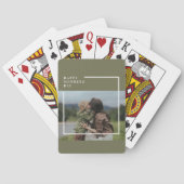 Gepersonaliseerde foto Moederdag cadeau Pokerkaarten (Achterkant)