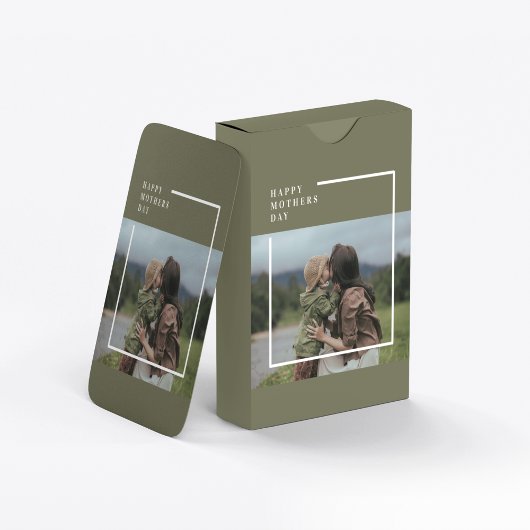 Gepersonaliseerde foto Moederdag cadeau Pokerkaarten