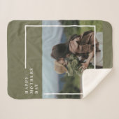 Gepersonaliseerde foto Moederdag cadeau Sherpa Deken (Voorkant (horizontaal))