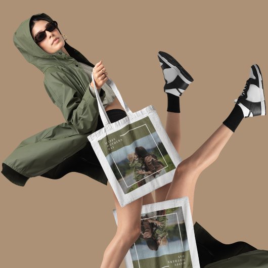 Gepersonaliseerde foto Moederdag cadeau Tote Bag