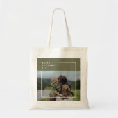 Gepersonaliseerde foto Moederdag cadeau Tote Bag (Voorkant)