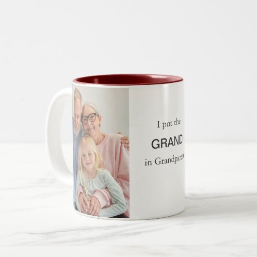 Gepersonaliseerde Foto Mok - Aangepast Afbeelding  (Voorkant links)